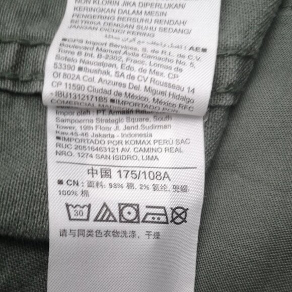 Old Navy Men's Size Large Olive Zipper & Snap Closure Jacket w/ Packable Hood - Picture 6 of 14